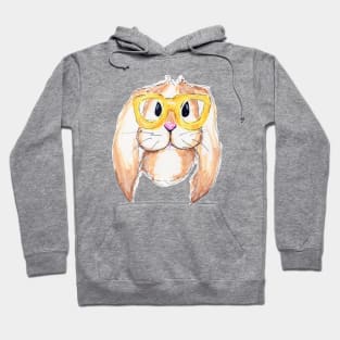 Bunny with Glasses Hoodie